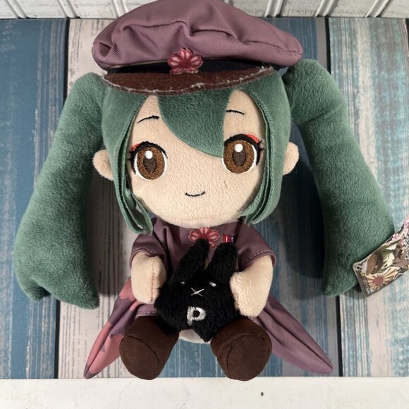 Taito Hatsune Miku Senbonzakura Plush Soft Stuffed Toy Fluffy Cherry Blossom PL7 - Picture 1 of 6
